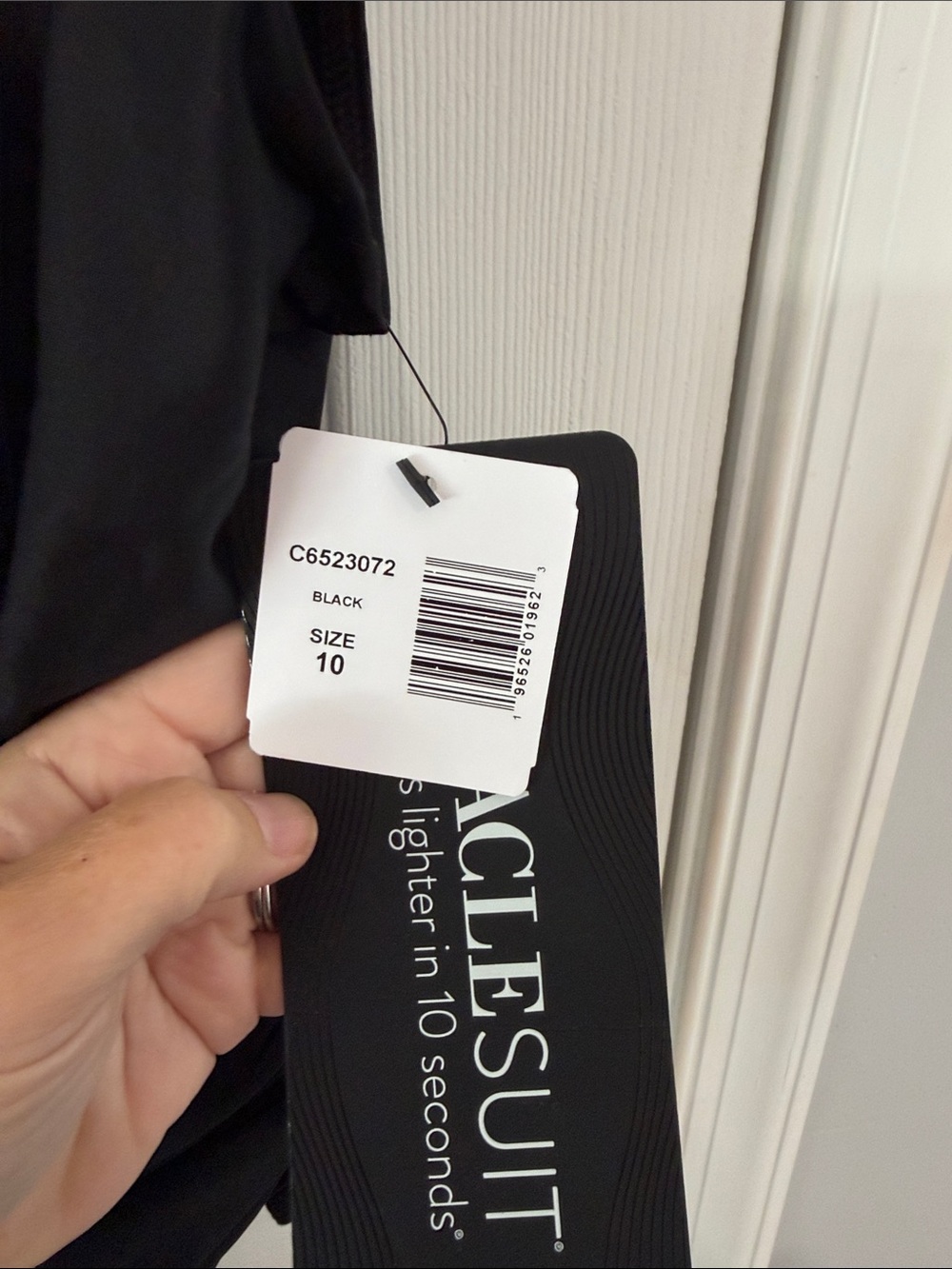 Miraclesuit Black Backless Draped One-Piece-NEW - Picture 3 of 4